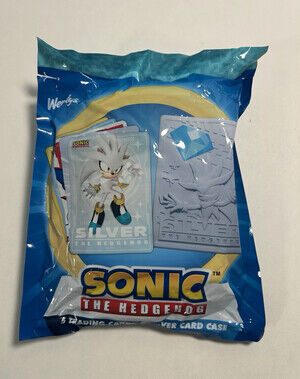 Werley's Sonic the Hedgehog Trading Card Pack 5 Cards Silver Card Case
